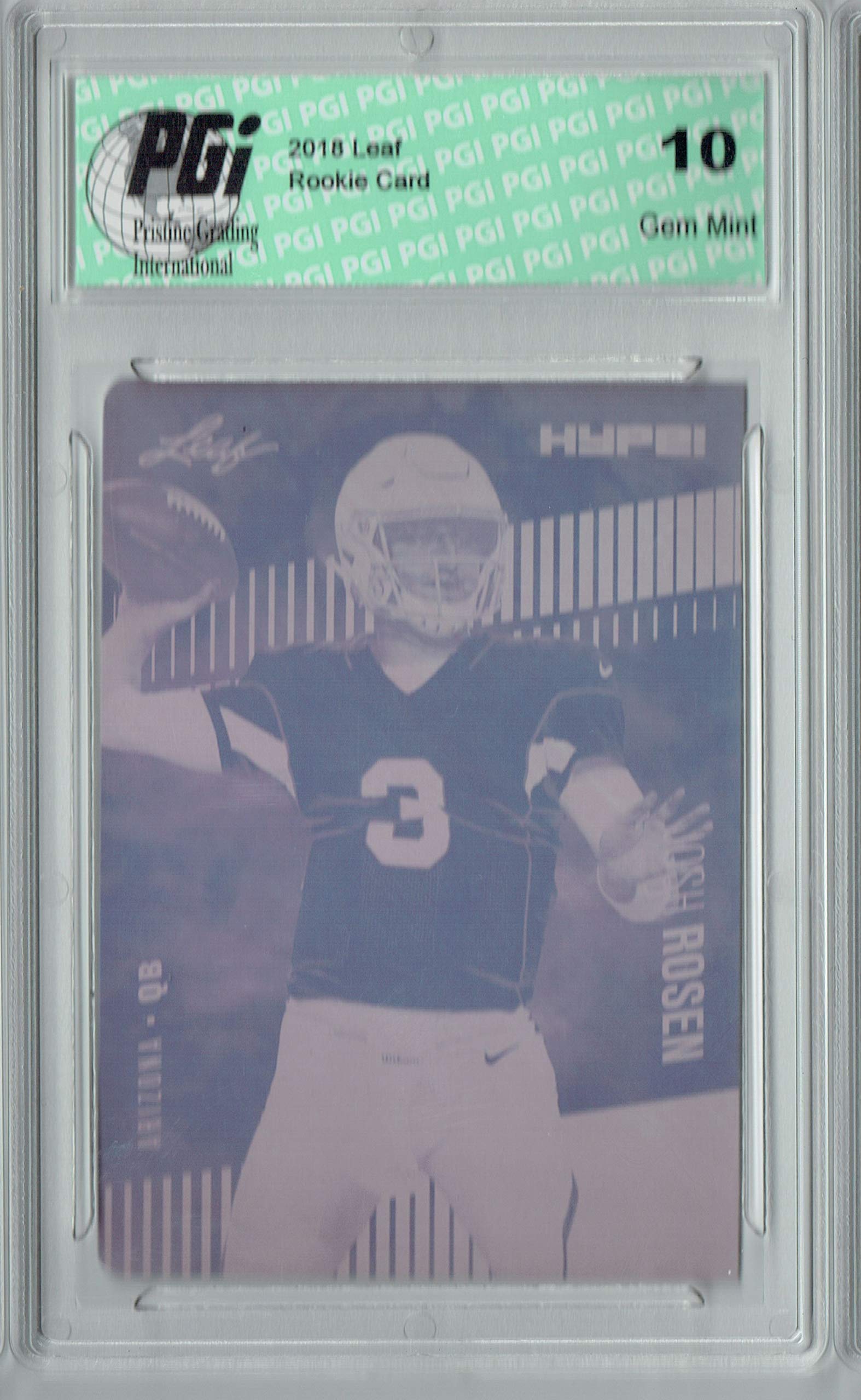 Josh Rosen 2018 Leaf HYPE! #6A Rare Magenta Plate 1 of 1 Rookie Card PGI 10