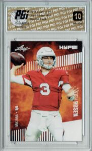 josh rosen 2018 leaf hype! #6a pristine 10 gem mint rookie card pgi 10