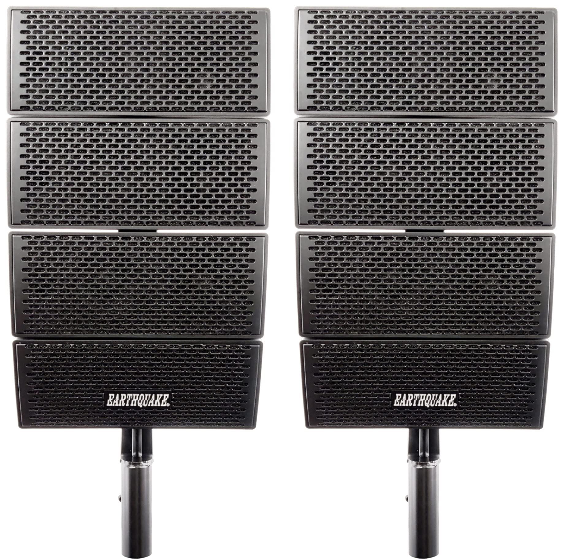 Earthquake Sound DJ-Array Gen2 4x4" Line Array Loudspeaker System, Set of 2, Black