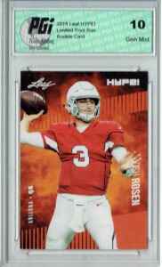 josh rosen 2018 leaf hype! #6a masterpiece true 1 of 1 rookie card pgi 10