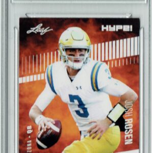 Josh Rosen 2018 Leaf HYPE! #6 2 Card Lot Rookie Card PGI 10