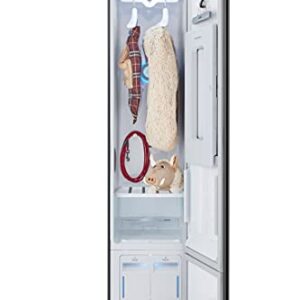 LG Styler Steam Closet | Clothes Steamer for Garments and Household Item Care | Sanitize, Deodorize, Freshen & Dry with Steam Technology & Moving Hangers| Easy Install | Wi-Fi enabled| Mirror (S3MFBN)