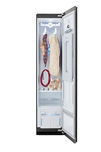 LG Styler Steam Closet | Clothes Steamer for Garments and Household Item Care | Sanitize, Deodorize, Freshen & Dry with Steam Technology & Moving Hangers| Easy Install | Wi-Fi enabled| Mirror (S3MFBN)