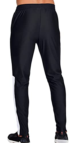 Under Armour Men's UA Twister Pants (Black/White - 001, Large)