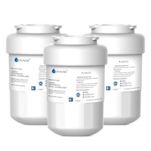 lifefilter replacement for mwf refrigerator water filters, mwfp, hdx fmg-1, mwfa, gwf, gse25gshecss, wfc1201, rwf1060, 197d6321p006, 9991, pc75009（3 pack)