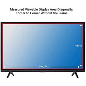 WLWLEO Anti Blue Light Screen Protector for 75 Inches TV Filter Out Blue Light ＆UV Anti-Glare Protector Film for 32/43/50/55/60/65/70 Inch Monitors TV Accessories,55" 1211X689mm