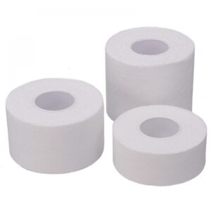 10M Length 50/38/25mm Cotton White Medical Tape Sport Binding Physio Muscle Elastic Bandage Strain Injury Support-50mm x 10m