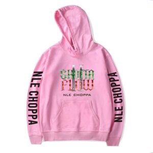 autumn winter hoodie nle choppa rapper hoodies women men sweatshirt harajuku pullovers long sleeve casual oversized hooded (pink2,s)