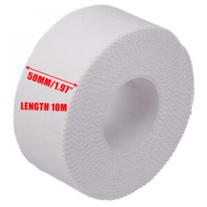 10M Length 50/38/25mm Cotton White Medical Tape Sport Binding Physio Muscle Elastic Bandage Strain Injury Support-50mm x 10m