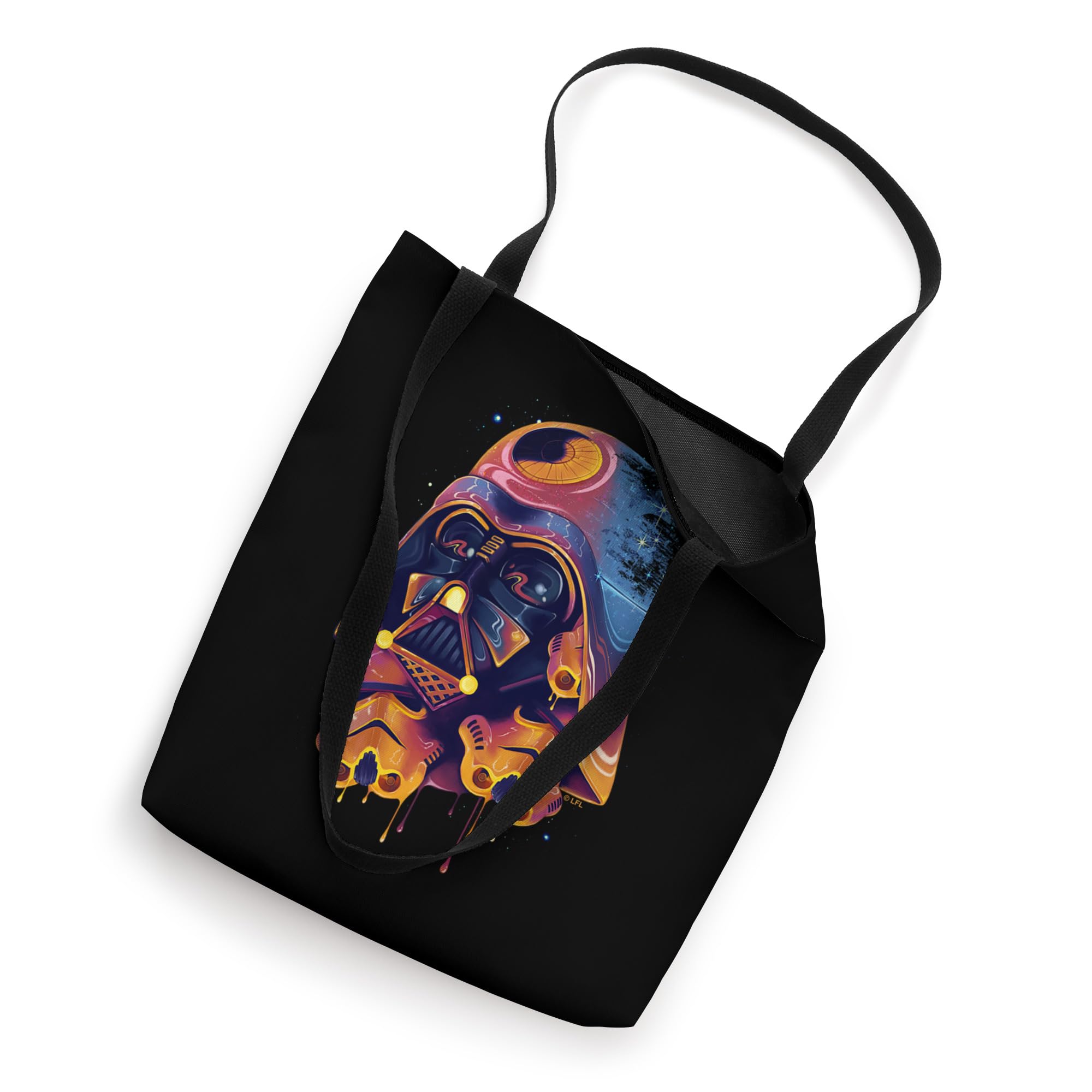 Star Wars Darth Vader Stormtroopers Colorful Melted Portrait Tote Bag