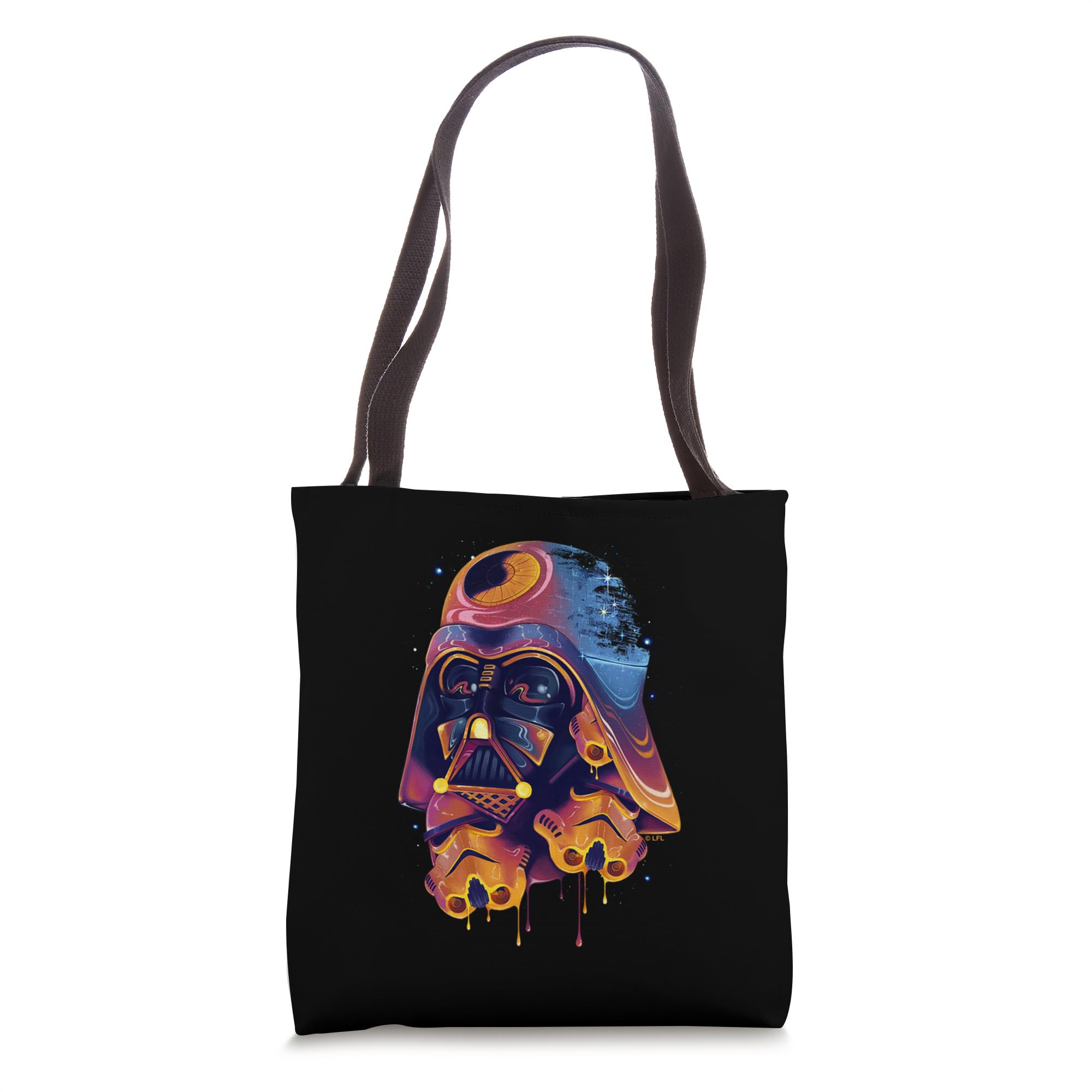 Star Wars Darth Vader Stormtroopers Colorful Melted Portrait Tote Bag