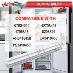 W10326469 Center Drawer Slide Rail by APPLIANCEMATES Compatible with Whirlpool Refrigerator Replace for 8208326 W10326469 WPW10326469 12796401 67004514 AP6019603