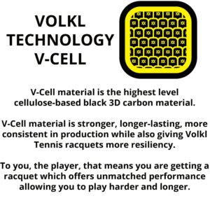 Volkl V-Cell 10 300g | Tennis Racquet | Featuring REVA & Super Grommets | 300g or 10.6oz. | Grip Sizes: 1-5 | *UNSTRUNG*