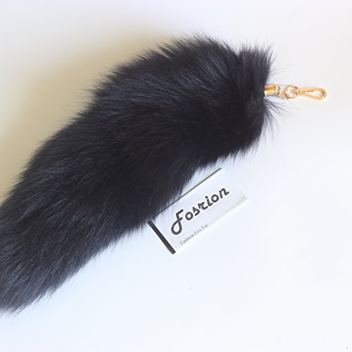 Chunxiao Supper Huge and Fluffy Sunny Fox Tail Fur Cosplay Toy Handbag Accessories Key Chain Ring Hook Tassels