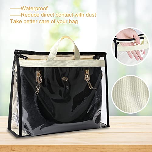 Outgeek 3PCS Purse Storage Bag Organization Purse Dust Bag Organizer Clear Plastic Lightweight Protective Waterproof Handbag Protector (3PCS - 3*XL)