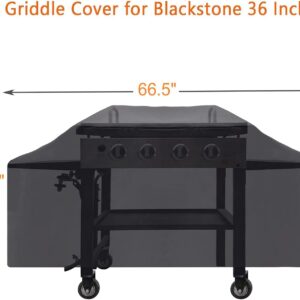 BQMAX 5004 Griddle Lid Grill Hard Cover for Blackstone 36" and 600D Heavy Duty Grill Cover Replacement Kit for Blackstone 36 inch Griddle Hood