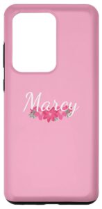 galaxy s20 ultra marcy - custom floral phone cover pink personalized case