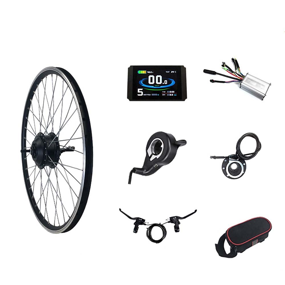 ZYXU Electric Bicycle Conversion kit 24V250W 16" 20" 24" 26" 27.5" 28" 29" 700c Rear Drive Spinning Motor E-Bike Cycling Hub Motor with LCD8H Display,700c