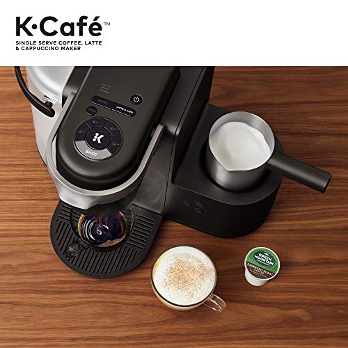 Keurig K-Café Single Serve & Carafe Coffee Maker with Illy Coffee Intenso Dark Roast Coffee Pods, 32 K-Cup Pods