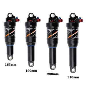 LvTu Bike Air Rear Shock Absorber 165/190/200/210mm Downhill Suspension for XC Soft Tail Mountain Electric Road (Color : Manual lockout, Size : 190mm)