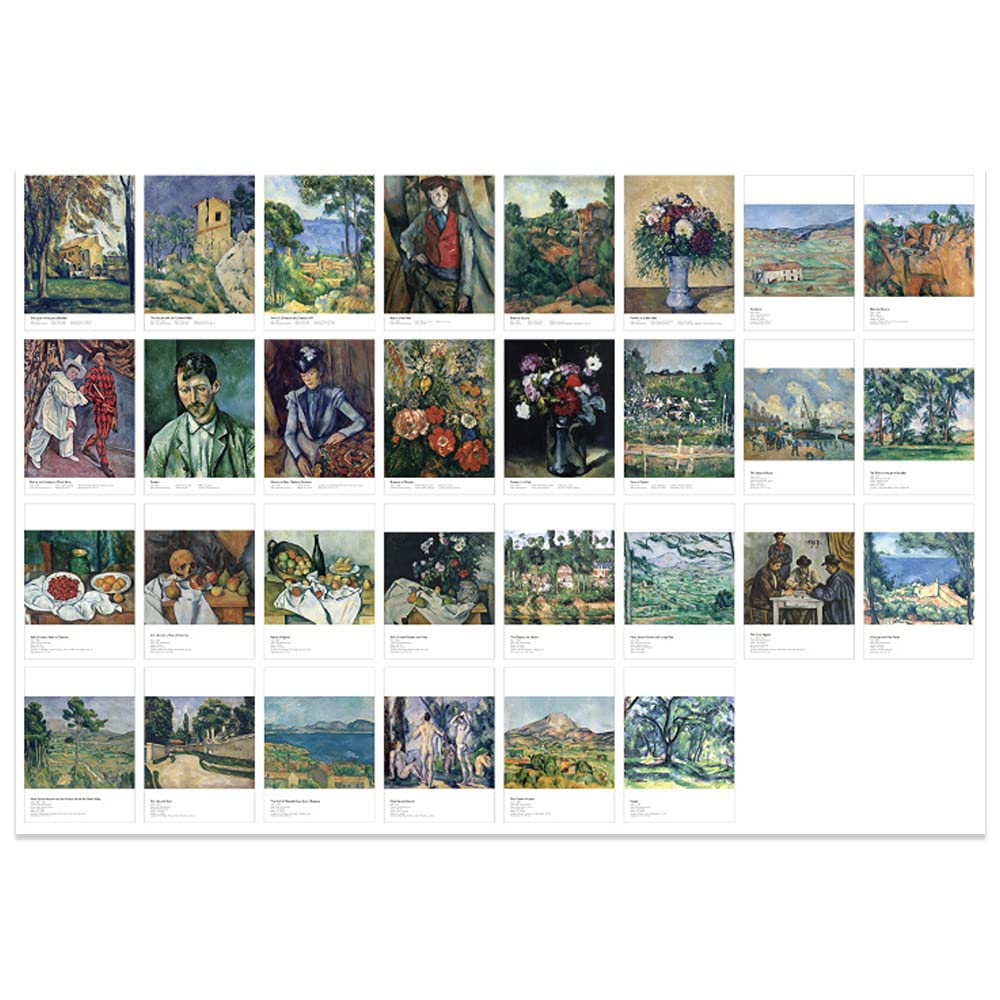 30 pcs Art Vintage Postcards Art Printing with Mailing Side for Mailing Business Christmas Holiday Birthday Artist Postcards (Paul Cézanne)