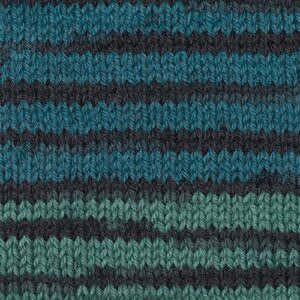 Zymise Patons Kroy Socks Yarn, 2-Pack, Turquoise Stripes Plus Pattern