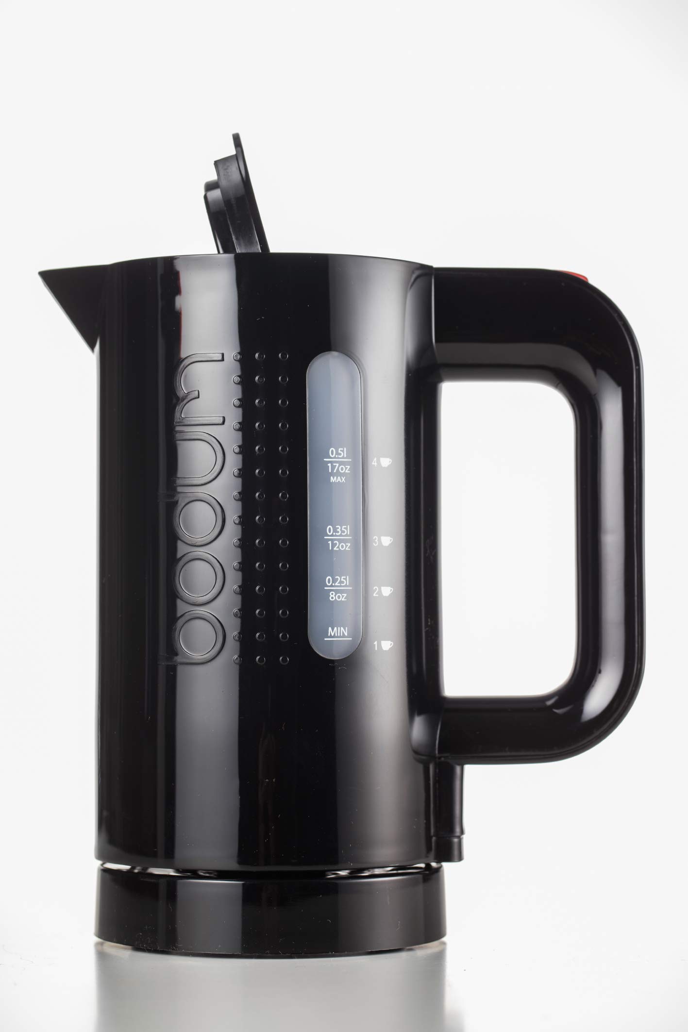 Bodum Bistro Electric Water Kettle (17 Ounce) and Brazil French Press Coffee and Tea Maker (12 Ounce), Black