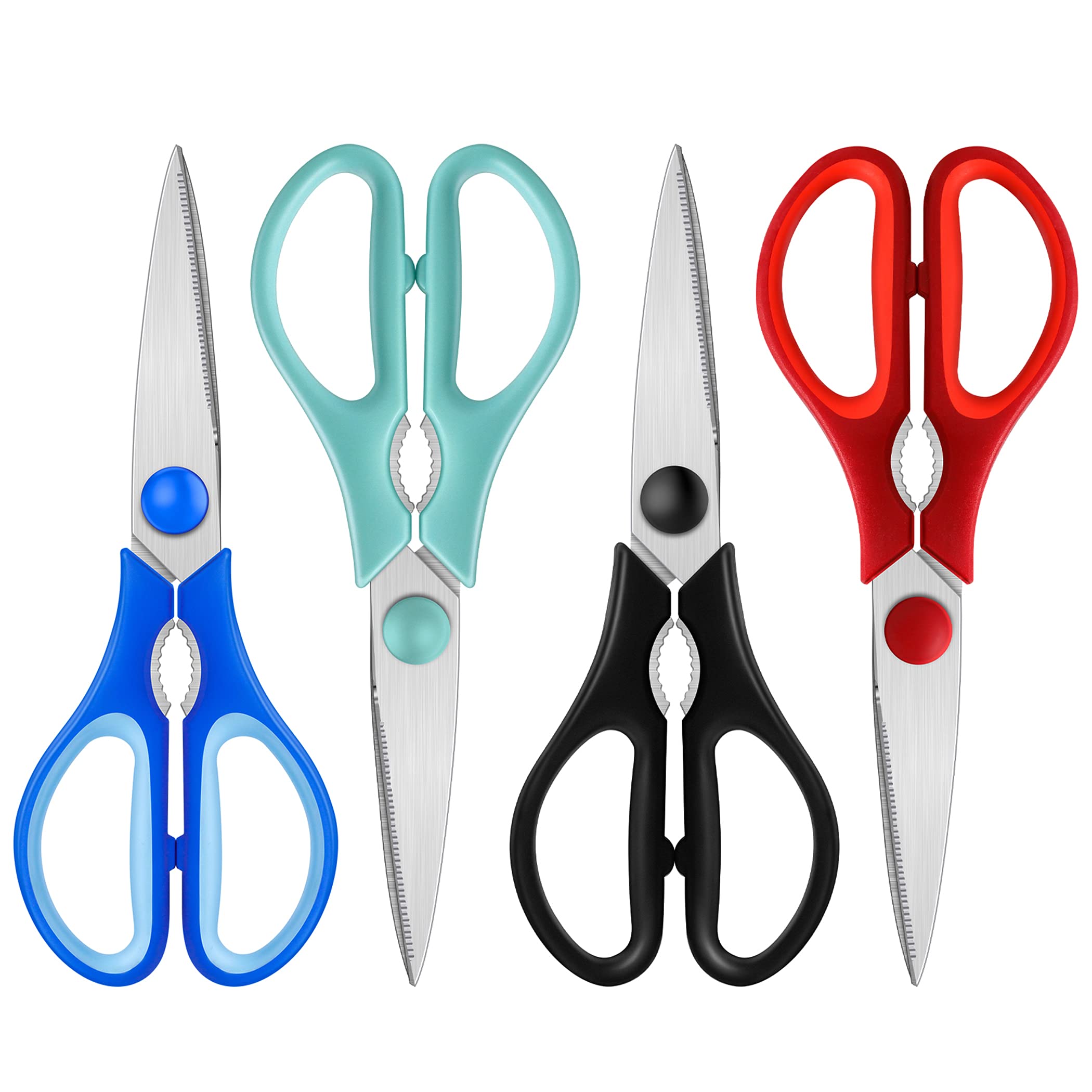 Kitchen Shears, Rkqoa Kitchen Scissors Heavy Duty Cooking Scissors, Dishwasher Safe Scissors Kitchen House Essentials Supplies, Stainless Steel Sharp Utility Shears for Turkey, Poultry, Chicken, Meat