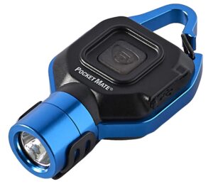 streamlight 73302 pocket mate 325-lumen pocket keychain/clip-on usb rechargeable flashlight, blue