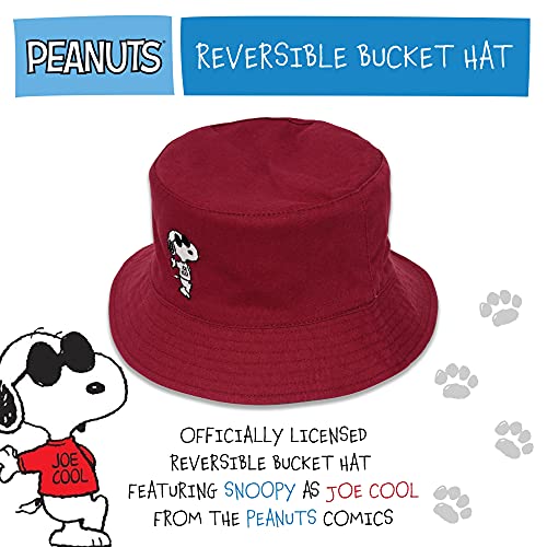 Peanuts Snoopy Bucket Hat, Packable Travel Hat, Wide Brim Summer Hat