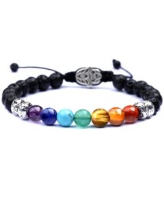 middlux anxiety relief items, chakra bracelets, crystals and healing stones, 7 chakras healing crystals handmade bracelets, yoga, meditation, stress relief gifts