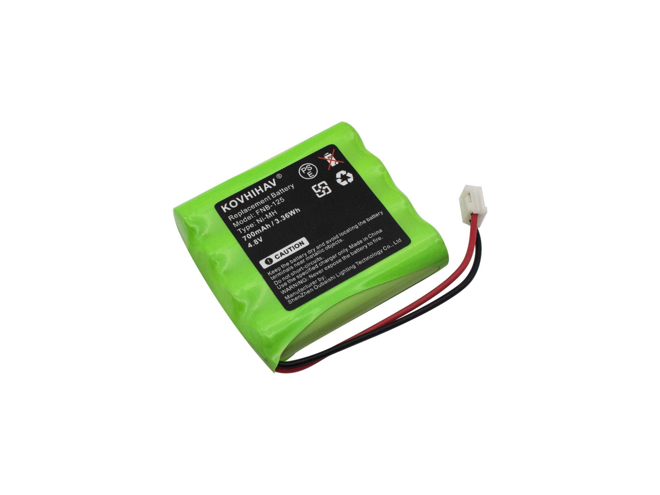 cs battery Replacement Battery for Standard Horizon HX100,fits Part No FNB-125, 4.8V 700mAh 3.36Wh Ni-MH