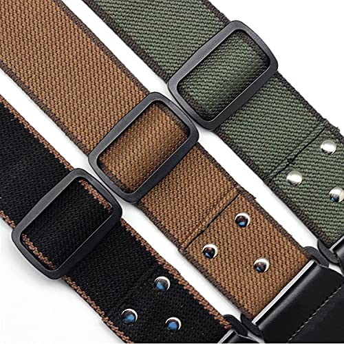 Adjustable Pure Cotton Electric Guitar Strap Belt for Acoustic Guitar Bass Musical Instrument Accessories (Black)