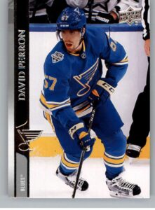 2020-21 upper deck #155 david perron st. louis blues nhl hockey trading card