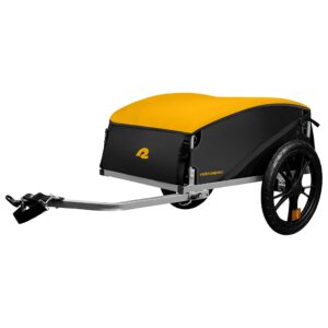 Retrospec Rover Hauler Cargo Bike Trailer | Folding Frame & Weather Resistant Fabric | Large Cargo Carrier | Fits 20” - 29” Bicycle Wheels | Sun