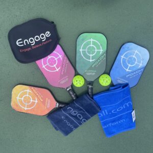 Engage Pickleball Poach Infinity EX Pickleball Paddle - Pickleball Paddles with Black Polymer Core - USAPA Approved Pickleball Paddles - Pickleball Rackets for Adults - Standard (Blue)