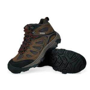 Nord Trail Mt. Logan II Hiking Boots Men - Brown Suede Waterproof Shoes - 8.5