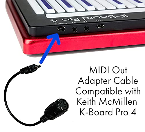 Keith McMillen Instruments USB Mini to 5-Pin DIN MIDI Out Adapter Cable | for KMI Products Only