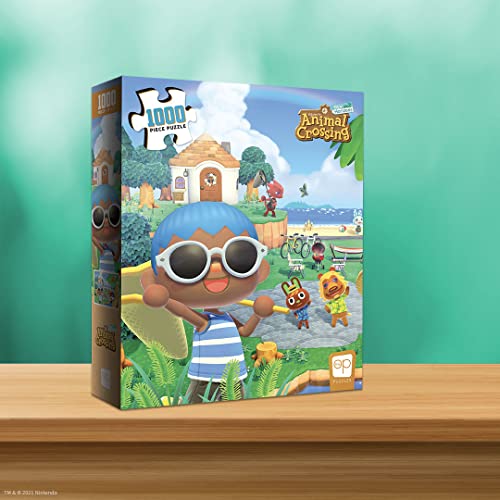 Animal Crossing “Summer Fun” 1,000 Piece Jigsaw Puzzle | Collectible Puzzle Featuring Familiar Characters from The Nintendo Switch Game | Officially Licensed Nintendo Merchandise