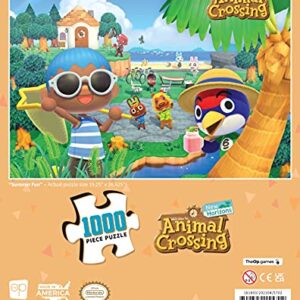 Animal Crossing “Summer Fun” 1,000 Piece Jigsaw Puzzle | Collectible Puzzle Featuring Familiar Characters from The Nintendo Switch Game | Officially Licensed Nintendo Merchandise