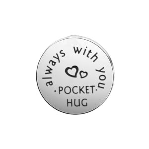 Generic Pocket Hug Token Gift A Love Token Love Charm Deployment Gift Military Gift(always with u)