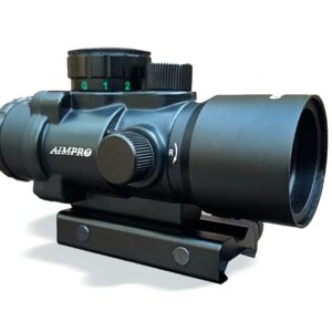 Aimpro Compact Prism Scope 3.5x30 Etched Glass Illuminated Chevron Reticle