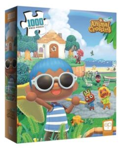 animal crossing “summer fun” 1,000 piece jigsaw puzzle | collectible puzzle featuring familiar characters from the nintendo switch game | officially licensed nintendo merchandise