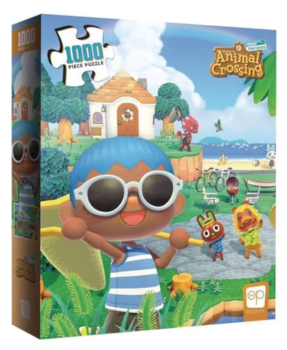 Animal Crossing “Summer Fun” 1,000 Piece Jigsaw Puzzle | Collectible Puzzle Featuring Familiar Characters from The Nintendo Switch Game | Officially Licensed Nintendo Merchandise