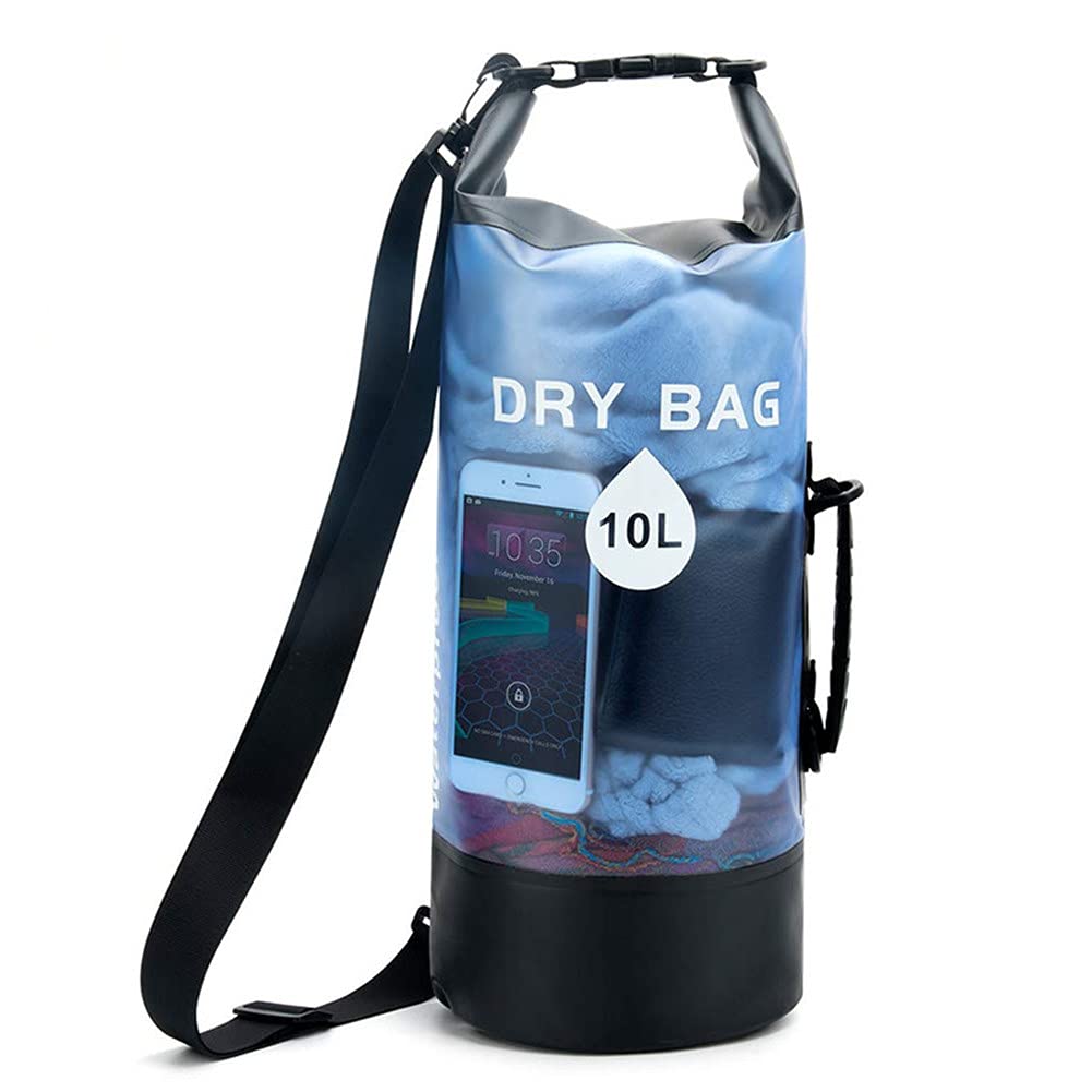 XJPB Waterproof Dry Bag,Waterproof Dry Bag Backpack,10L 20L,for Water Sports - Fishing, Boating, Kayaking, Surfing, Rafting Gifts,Blue,10L