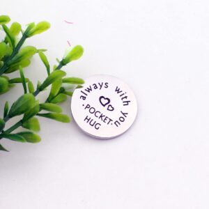 Generic Pocket Hug Token Gift A Love Token Love Charm Deployment Gift Military Gift(always with u)