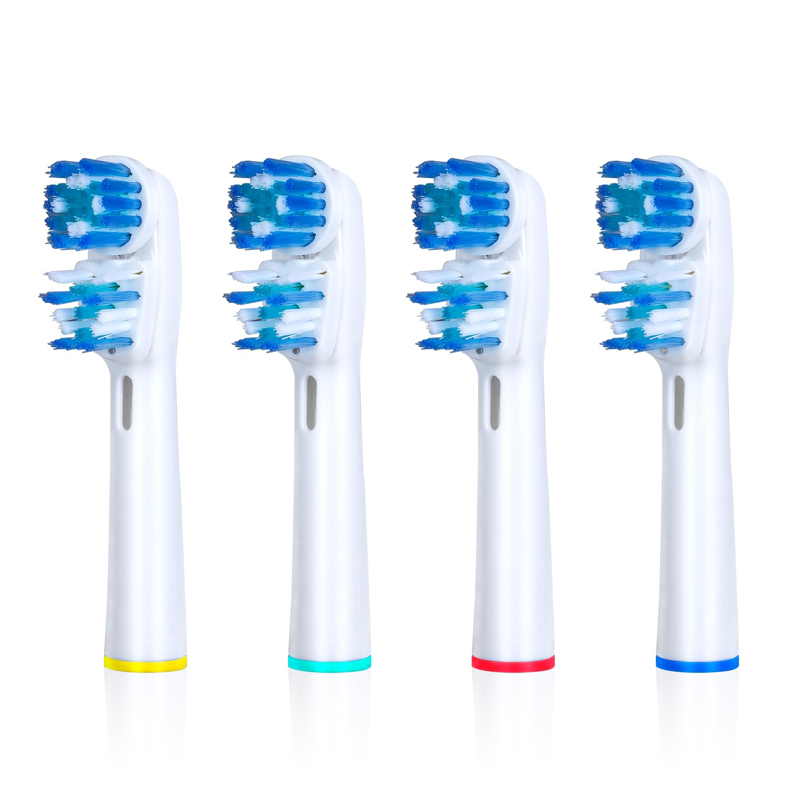 Replacement Brush Heads Compatible with Oral B- Double Clean Design, Double Clean Brush Heads, Compatible with Braun Oral-B Dual Clean Electric Toothbrush - Pack of 4