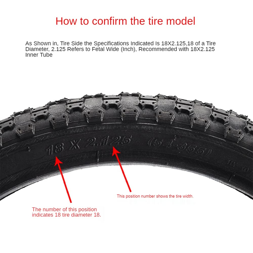 CATAZER Bike Tire 22 Inch Tires Folding Bicycle Replacement Tires Road Bicycle MTB Bike Tires 22X1.75 (22X1.75)