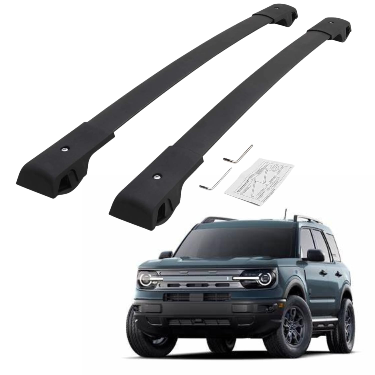 Titopena Roof Rack Cross Bars fit for Ford Bronco Sport 2020-2024 (On Road) Top Rails Carrier Bag Luggage Kayak Canoe Bike Snowboard Skiboard(NOT Fit Badlands &Outer Banks Model)