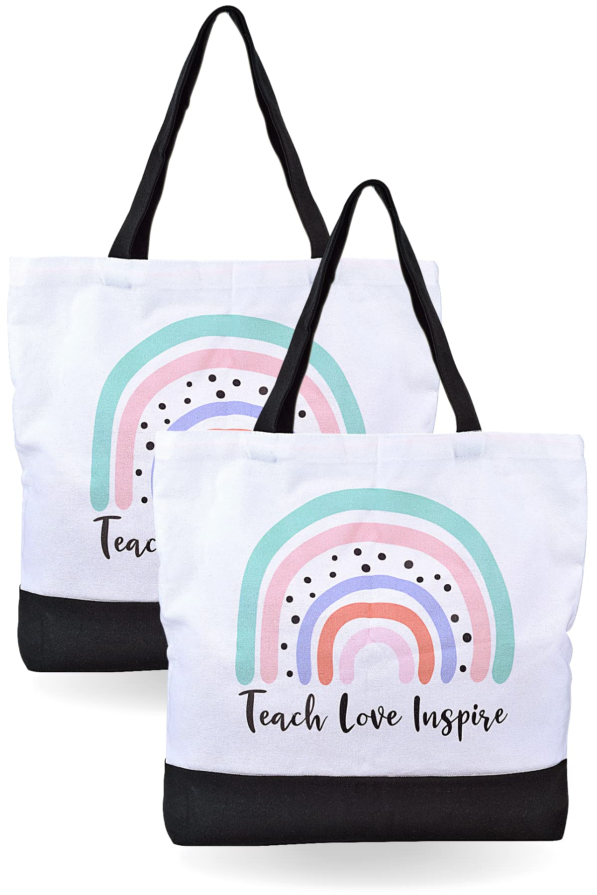 ECOHIP 2 Pack Totes Bag Teacher Appreciation Gifts for Women Christmas